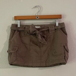 Abercrombie & Fitch Brown Cargo Mini Skirt